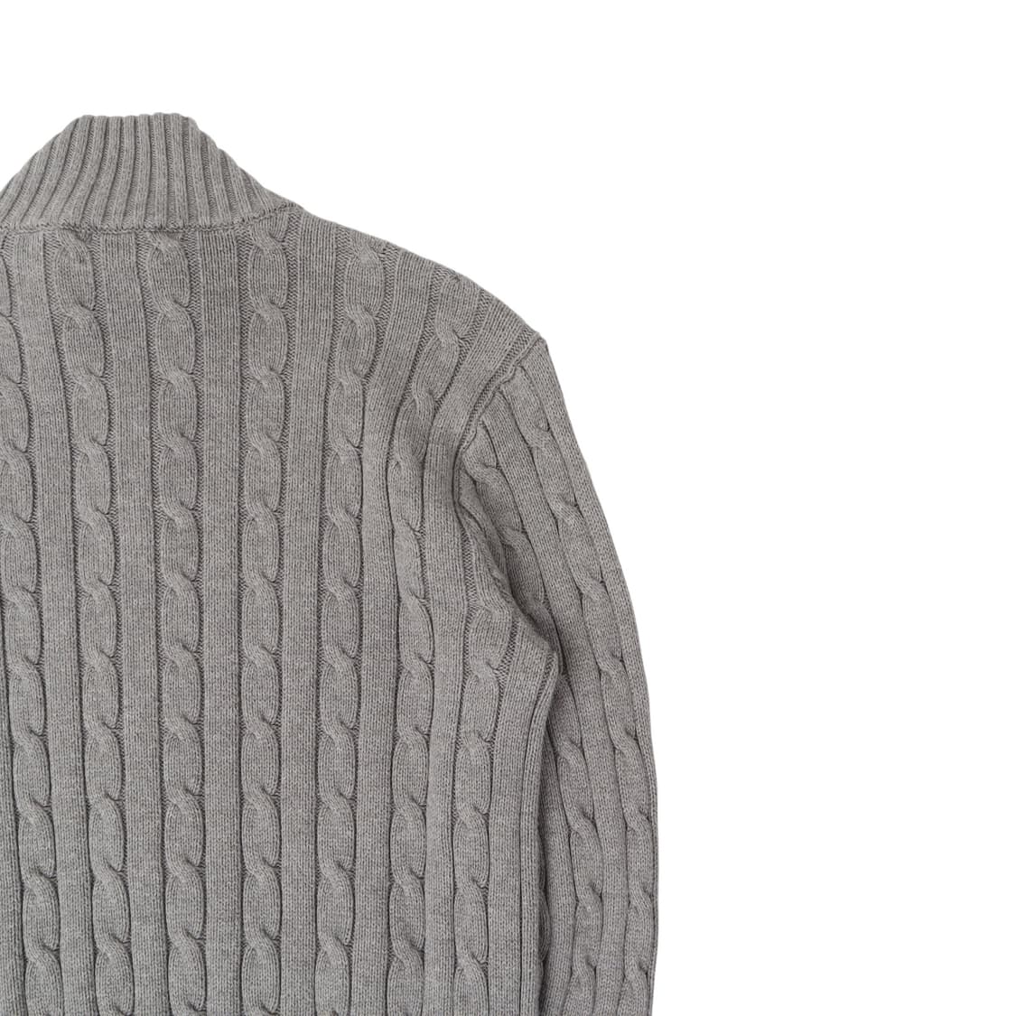 폴로 랄프로렌 그레이 케이블 니트 집업 가디건 상품이미지6