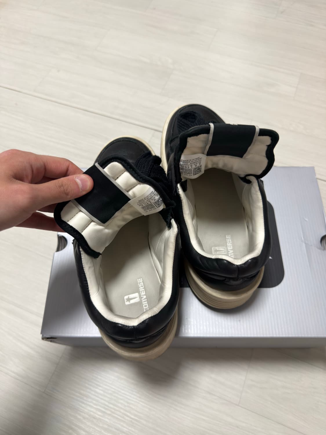 릭오웬스 컨버스 터보웨폰 로우 블랙 상품이미지4