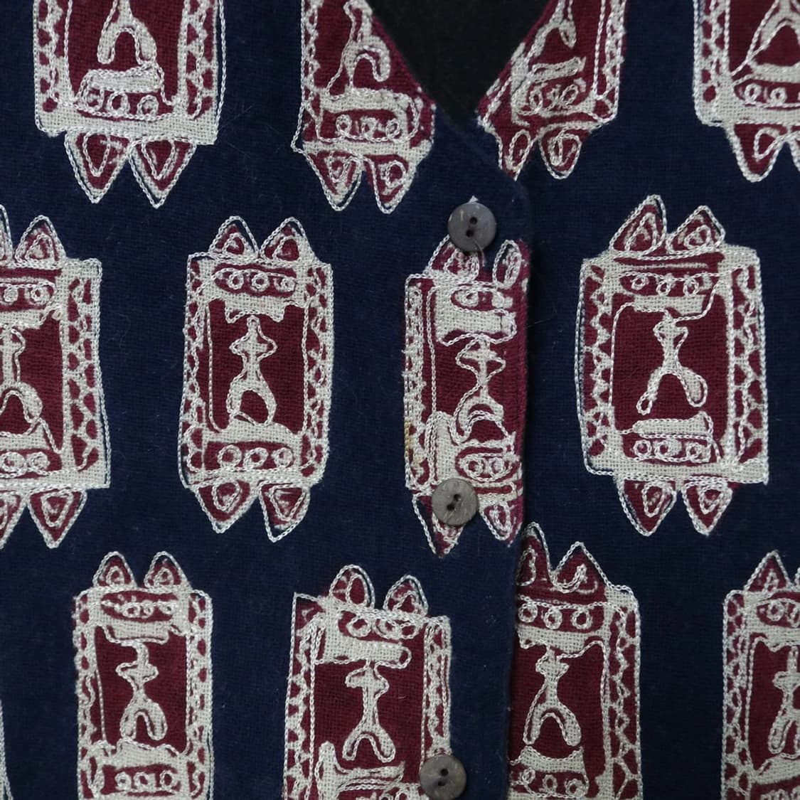 VINTAGE VEST 울 혼방 자수 베스트 66437 상품이미지5