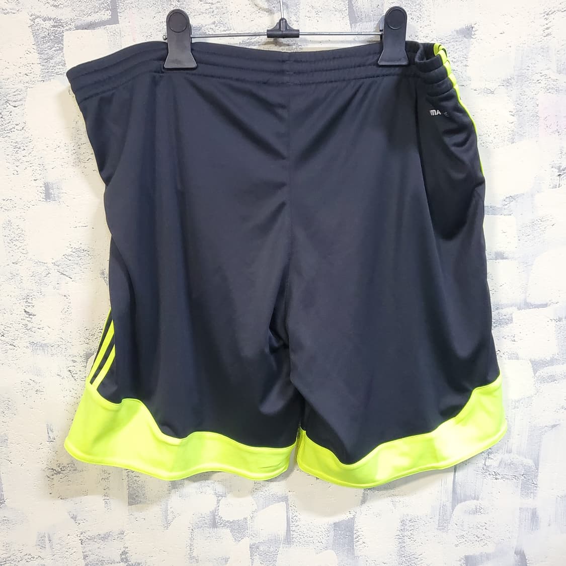 아디다스 기능성 트랙탑 반바지 블랙/형광  상품이미지2