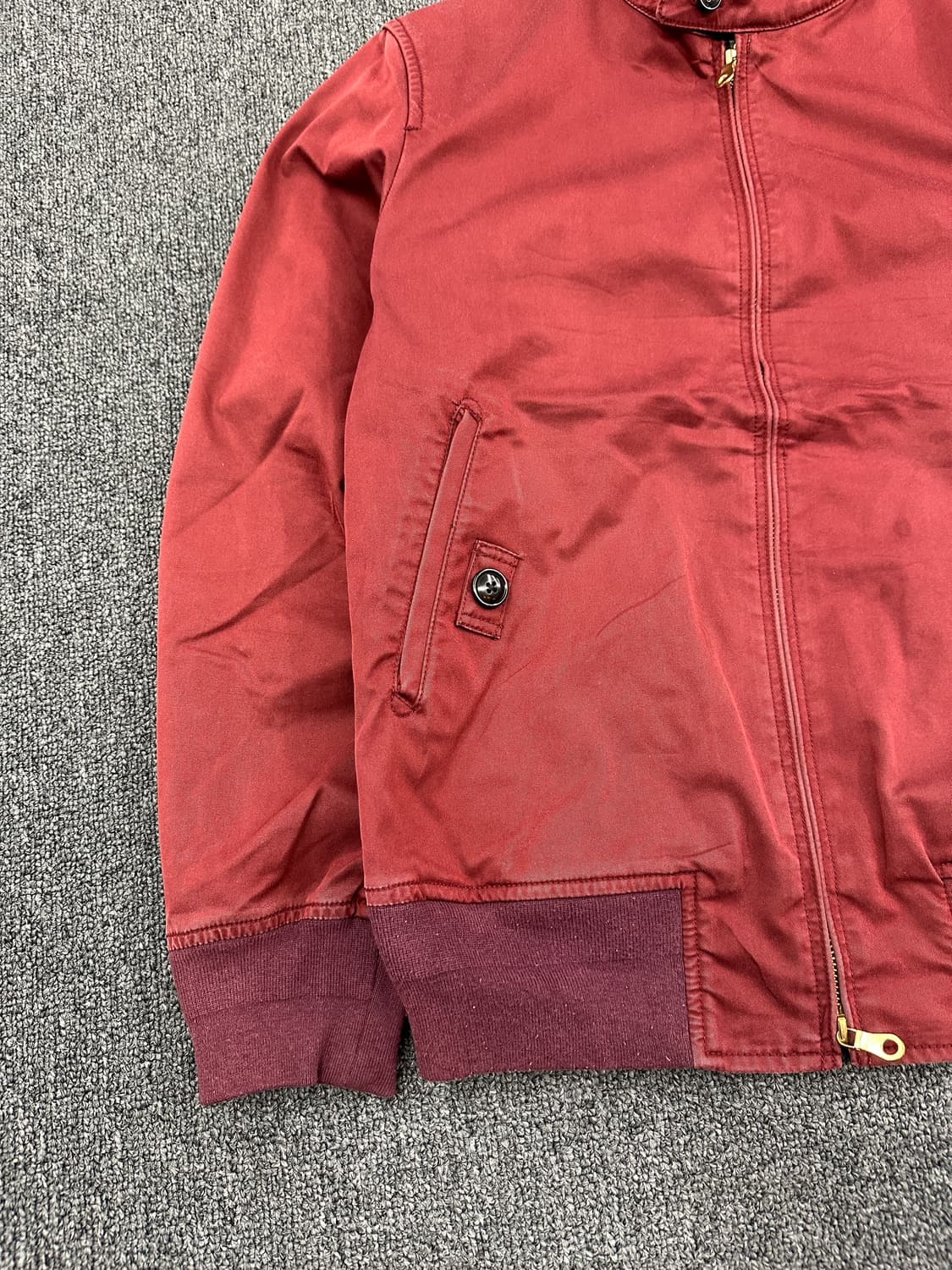 M) 빔즈 헤링턴 블루종 자켓 버건디 상품이미지4