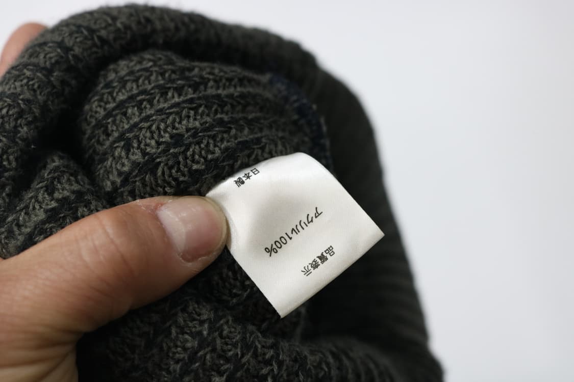 Hanes 헤인즈 90s 재팬 빈티지 차콜 립 니트 바이저 비니 (F) 상품이미지9