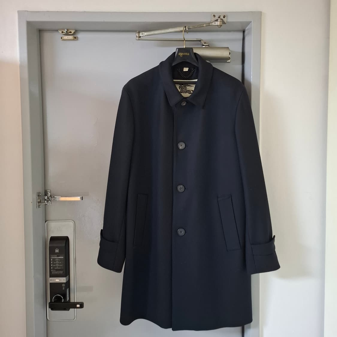 버버리 20SS 싱글 울코트 (새제품, 사이즈 105, 네이비 색상) 상품이미지2