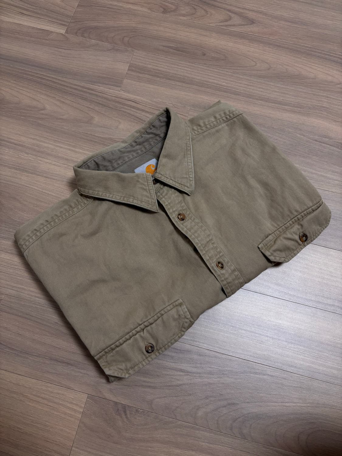 칼하트 셔츠 L 베이지 상품이미지4