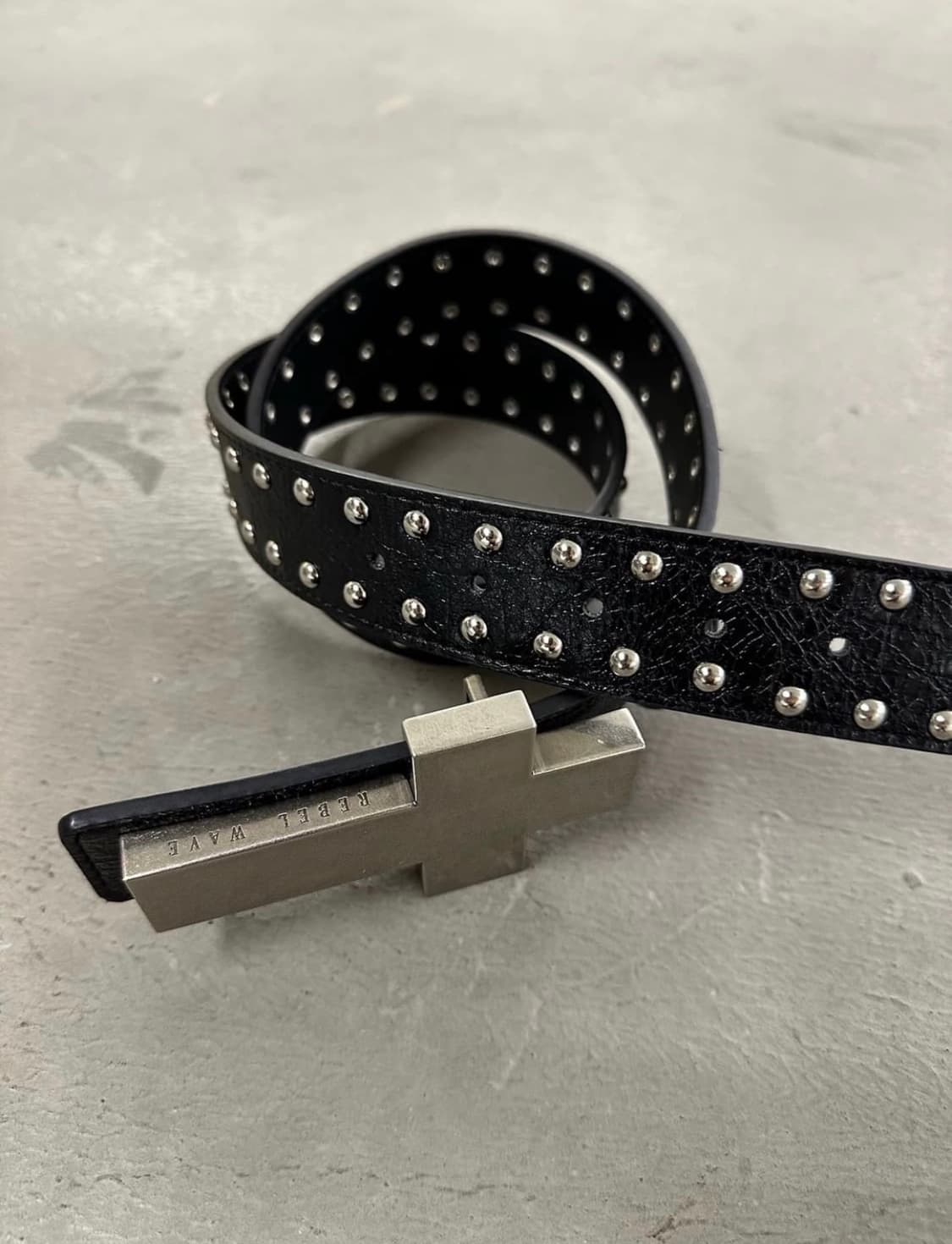 Cross Bolt Stud Belt 상품이미지4