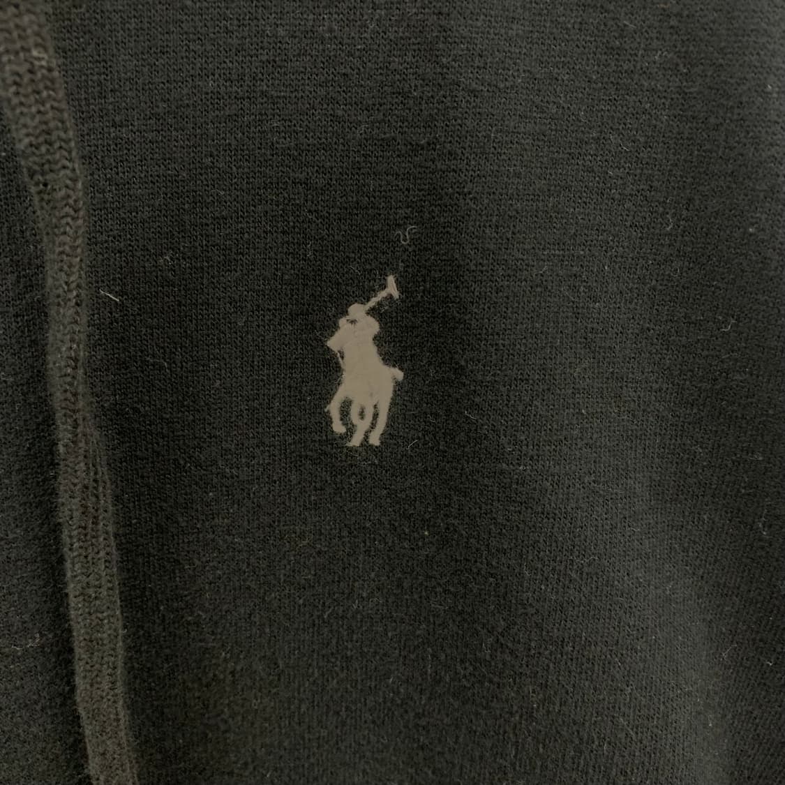 폴로 랄프로렌 화이트포니 블랙 후드티 상품이미지4