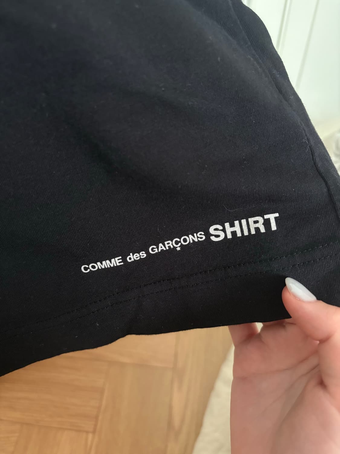 꼼데 가르송 셔츠 티셔츠 블랙 xs 상품이미지2