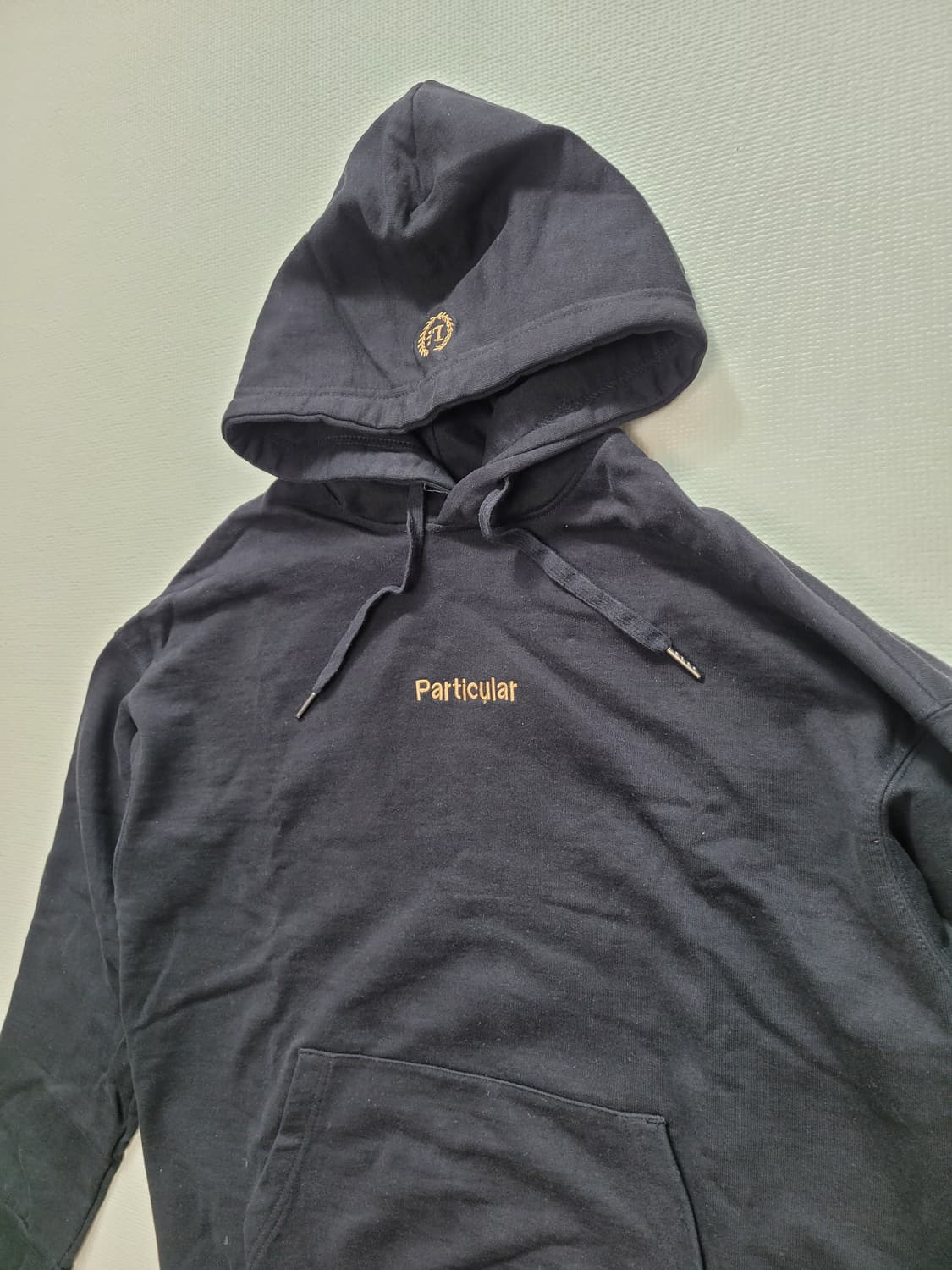 스파오 SPAO 남자 레터자수 후드티 XL 블랙  상품이미지3