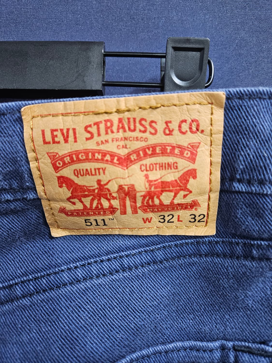 리바이스 511 다크블루 남성 슬림핏 허리 32 데님팬츠  상품이미지3