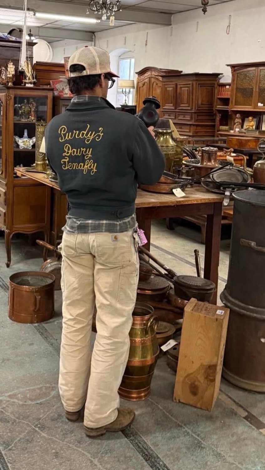 90s USA 칼하트 베이지 더블니 팬츠 34 상품이미지2