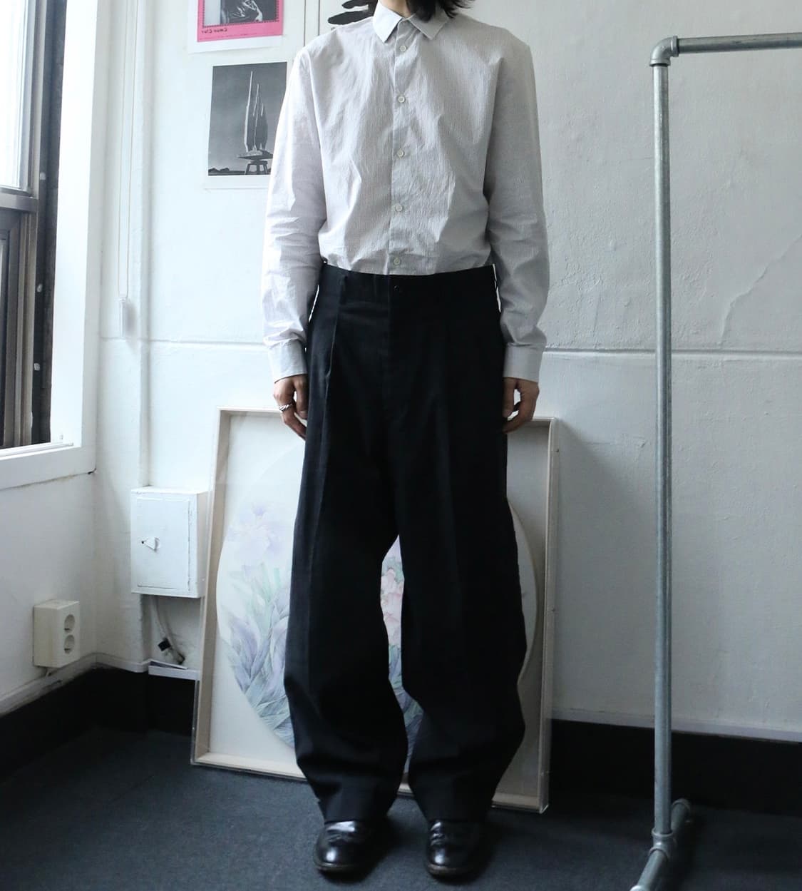 꼼데가르송 옴므 와이드 핀턱 트라우저  상품이미지1