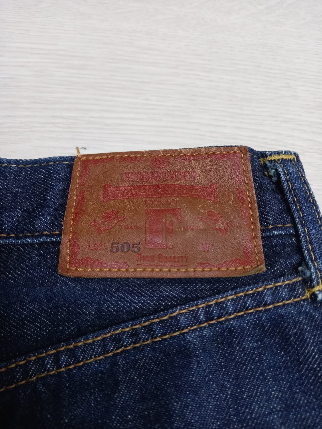 26 FIORUCCI Jap 셀비지 하이웨이스트 진청 26-622 상품이미지5