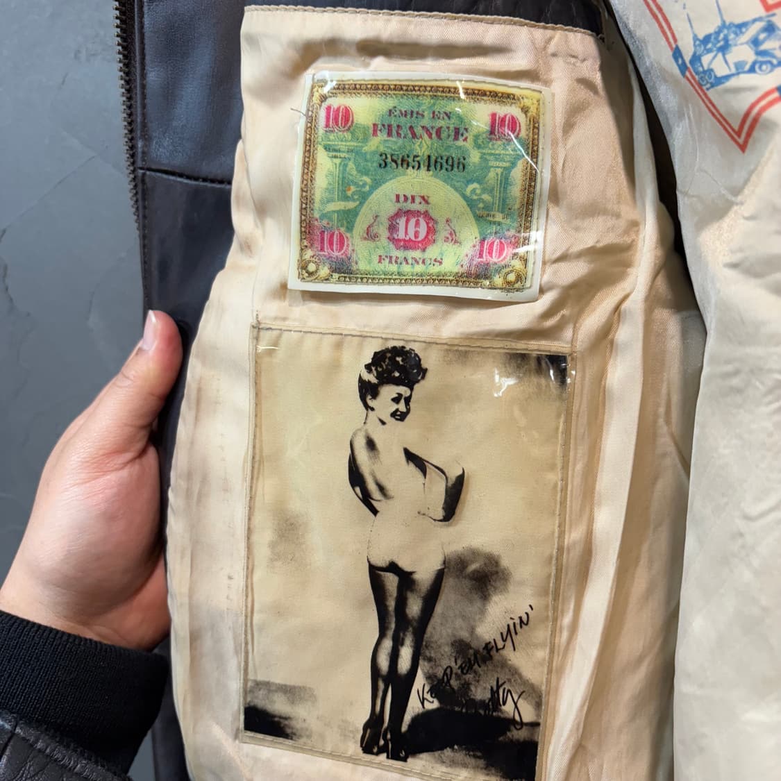 [L] VINTAGE 빈티지 A-2 가죽 자켓 상품이미지8