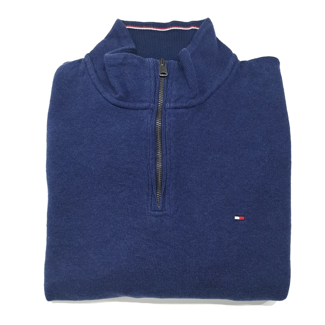 CL824 2XL 타미힐피거 00s 하프집업 네이비 니트 스웨터 상품이미지8