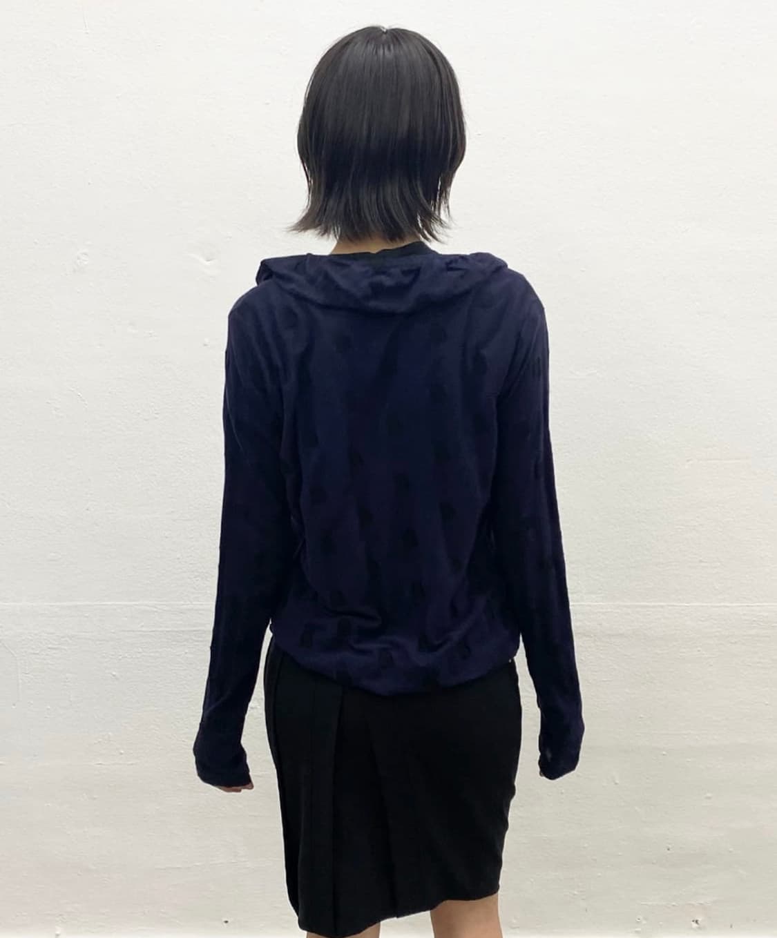 와이즈 도트 패턴 가디건 상품이미지4