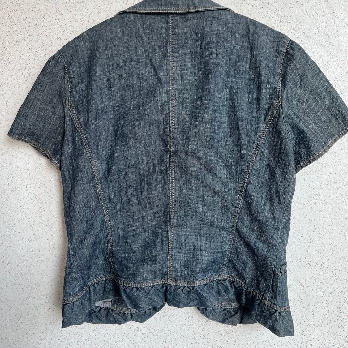 Jpn Vtg Aylesbury 데님 반팔 자켓 상품이미지4