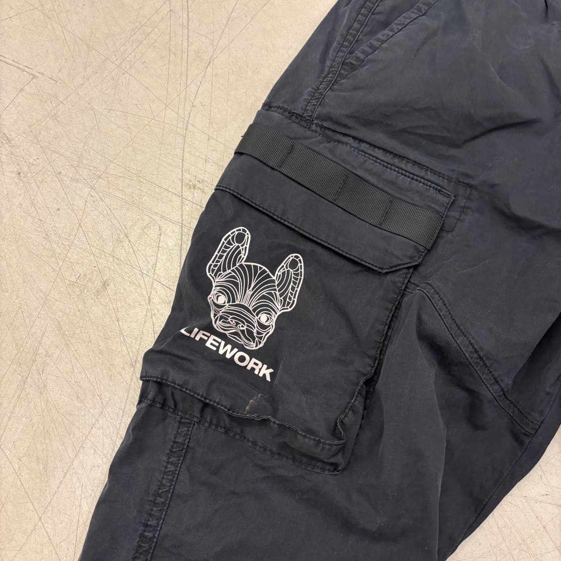 라이프워크 블랙 카고 조거팬츠 상품이미지2