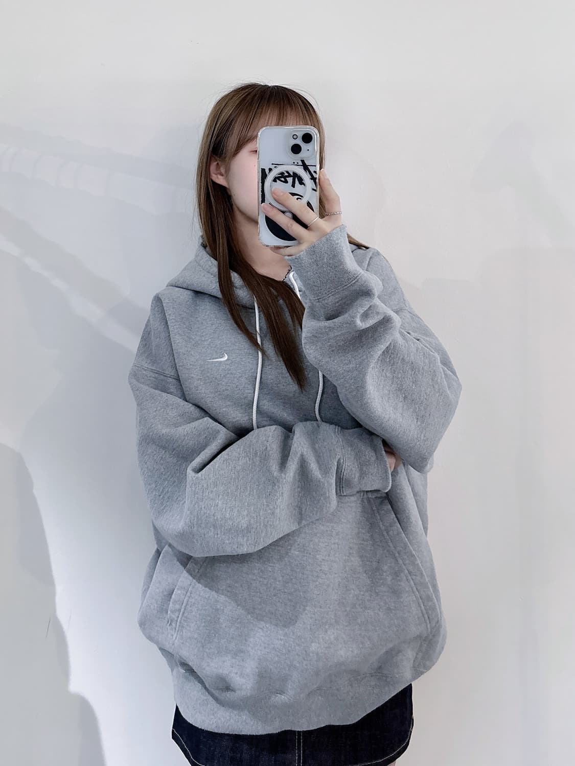 나이키 NRG 솔로스우시 그레이 헤비스웻 후드 상품이미지1