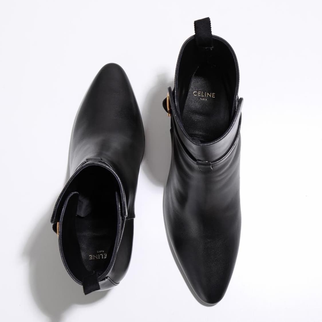 셀린느 윌턴 조드퍼 90 카프스킨 앵클 부츠 블랙 상품이미지3