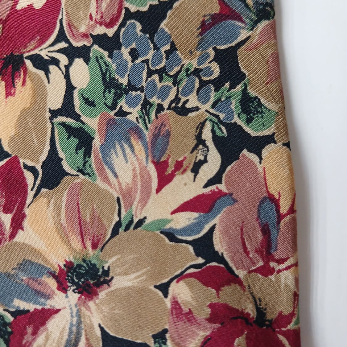 지방시 실크 브라운 플로럴 패턴 넥타이 9.6cm A등급 A19618
 상품이미지7