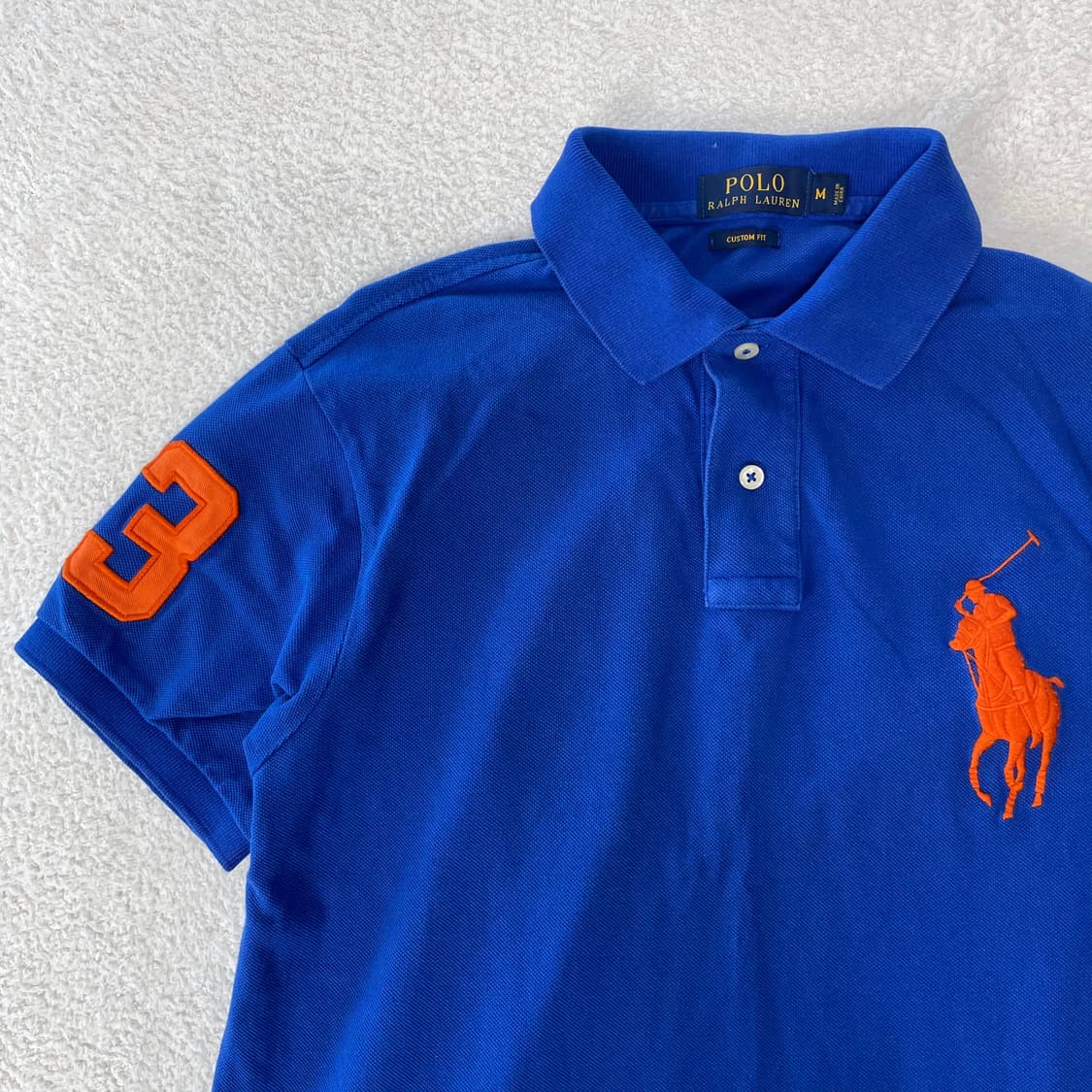 폴로랄프로렌 주황 빅포니 카라티 블루  상품이미지2