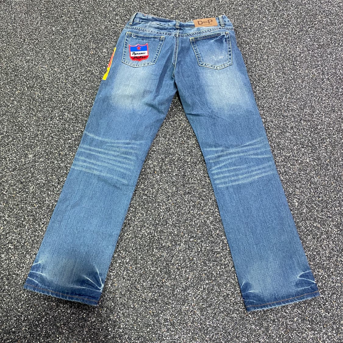 빈티지 D pulse 페인트 프린팅 워싱 데님 팬츠 B4039 상품이미지10