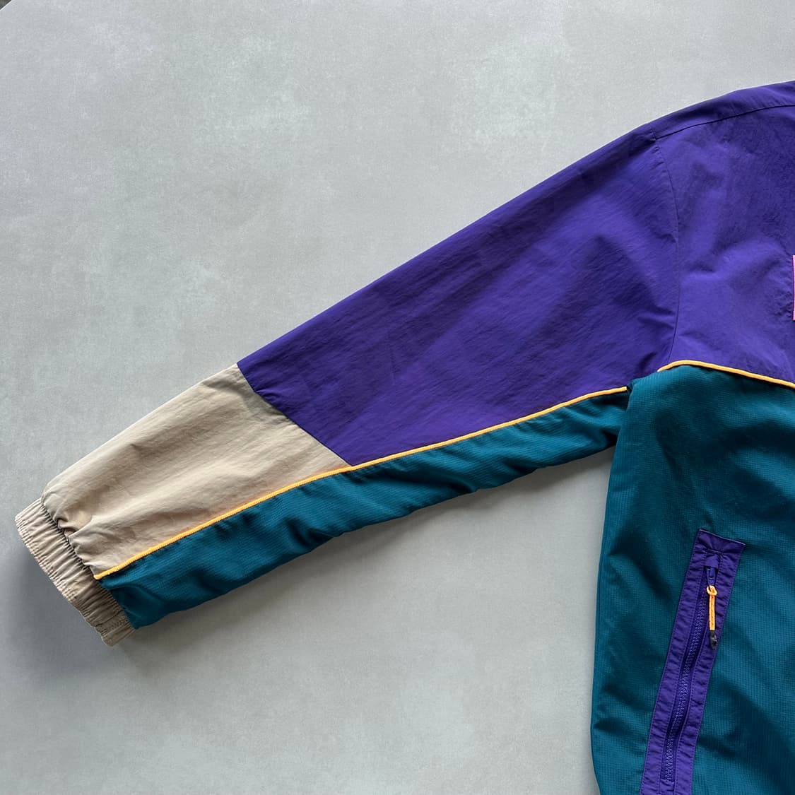 [XL]아디다스 퍼플 그린 트랙탑 바람막이 상품이미지6