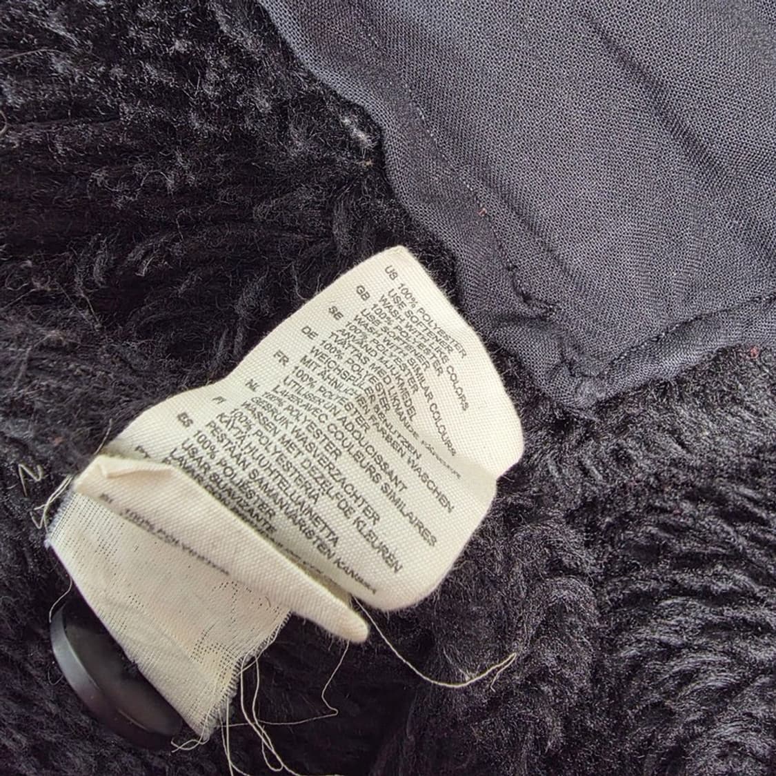 에이치앤엠 Divided 올블랙 시어링 무스탕 자켓 L 상품이미지6