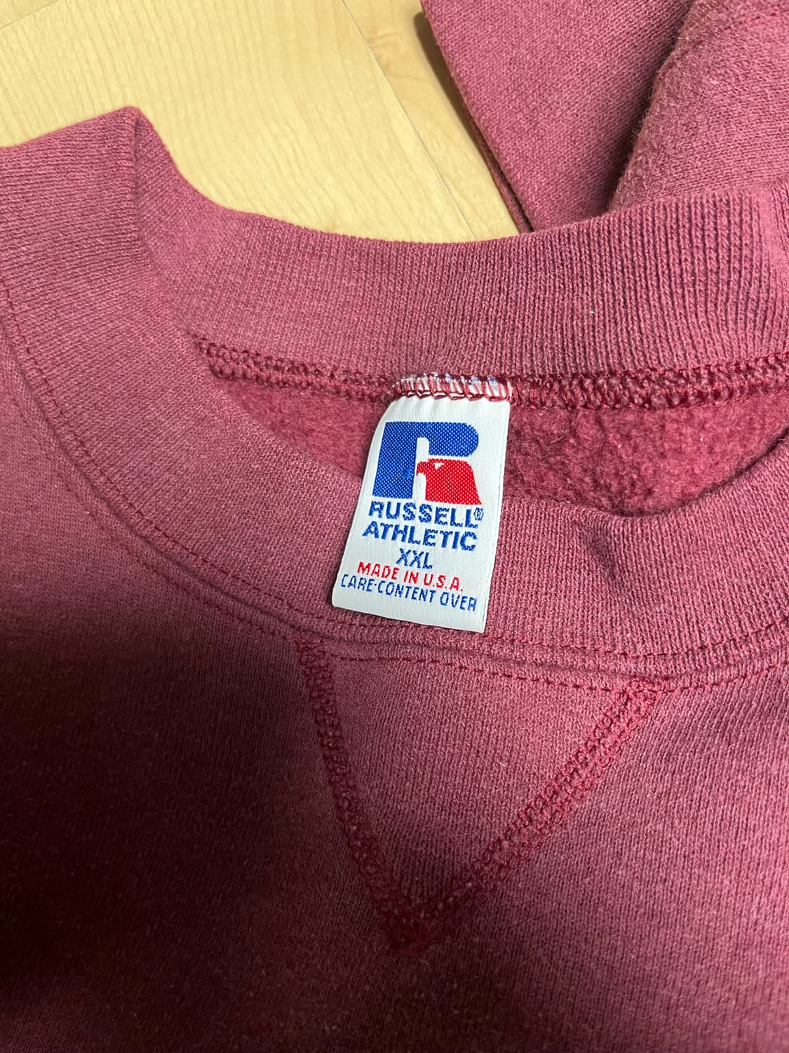 [XXL]90s usa russell스웻 버건디 as 상품이미지4