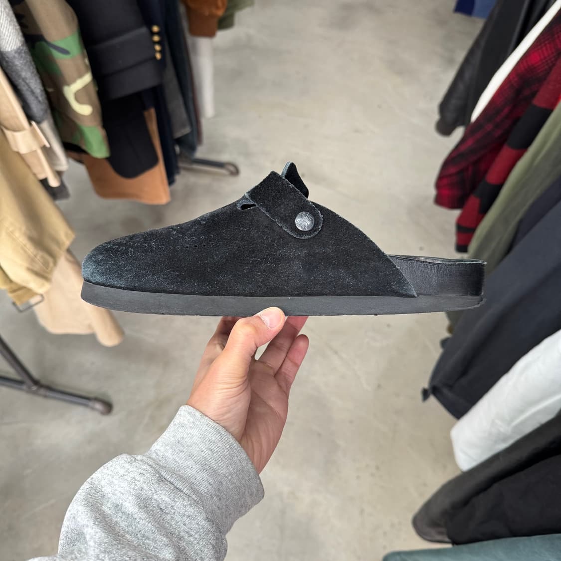 [size 8] 니들스 스웨이드 클로그 블랙  상품이미지5