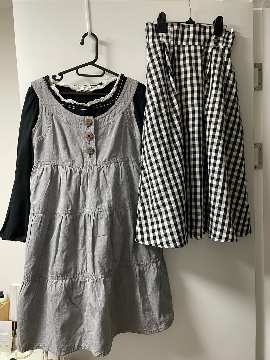 체크 스커트 상품이미지2