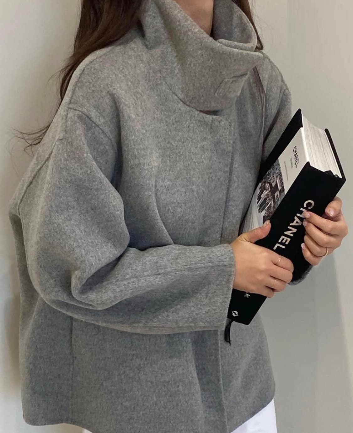 쏭라벨(SSONG LABEL) 하이넥 발렌 핸드메이드코트 새상품  상품이미지2