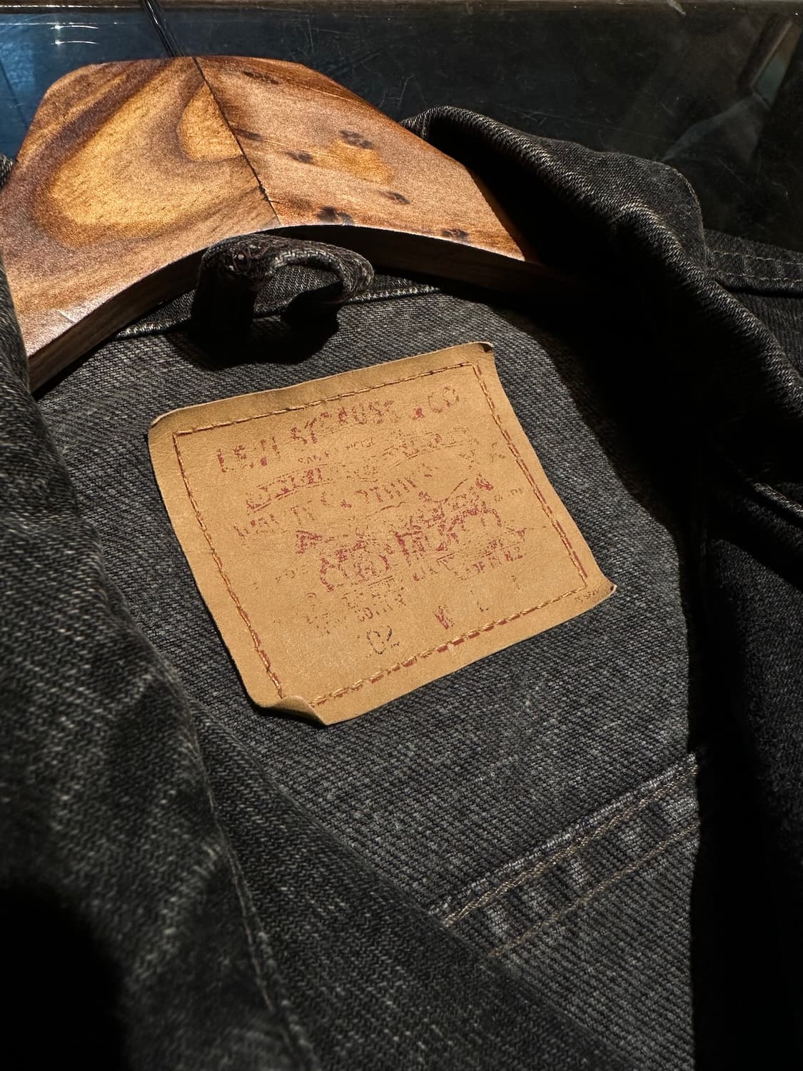 90s Vintage Levis 3rd Black Denim Jacket 상품이미지7
