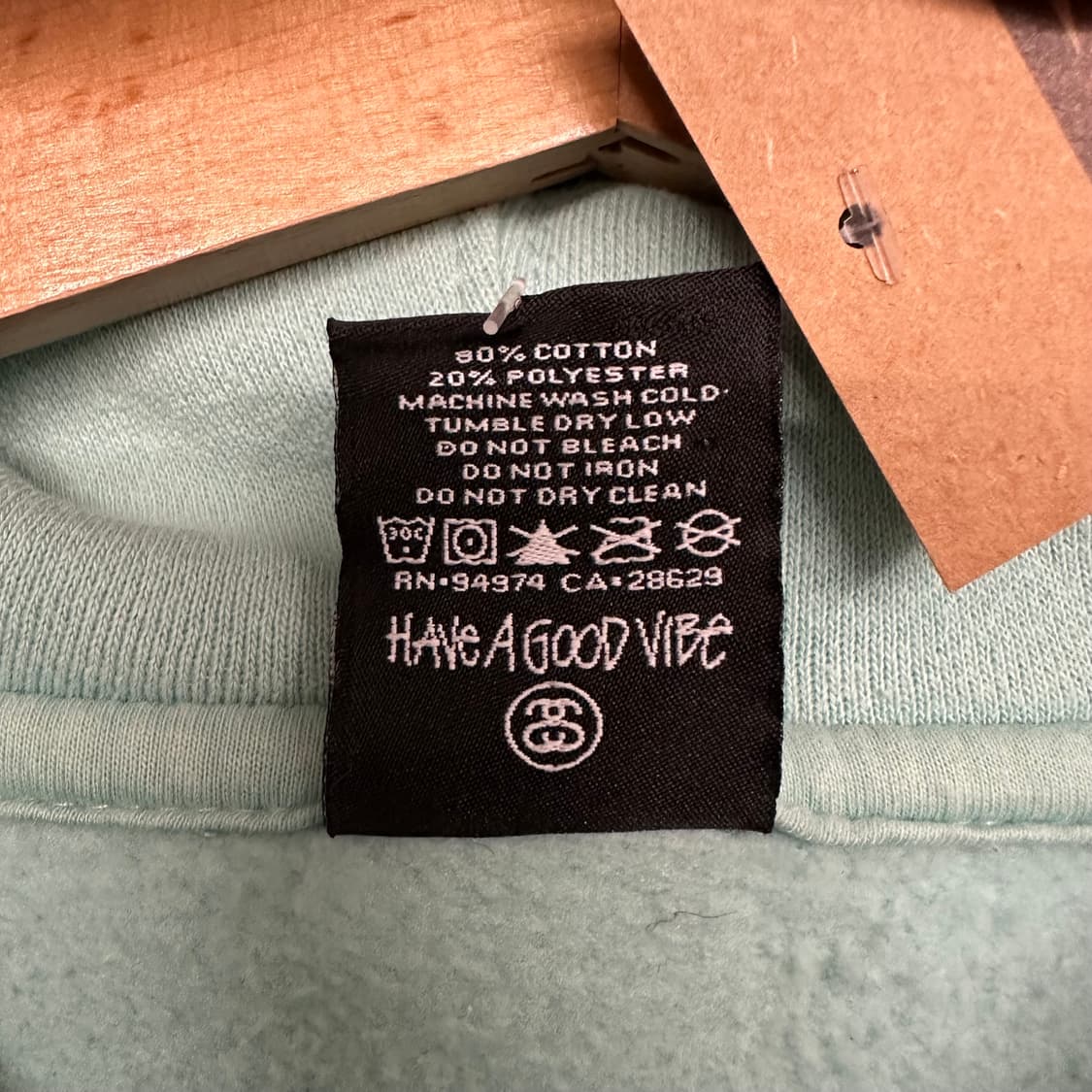 스투시 월드투어 후드티 ‘민트’ 상품이미지5