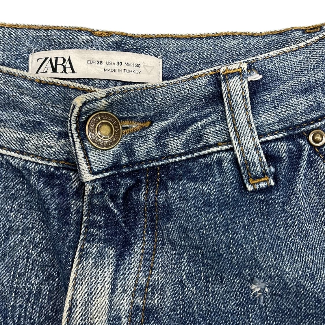 자라 더블니 카펜터 데님팬츠 상품이미지4