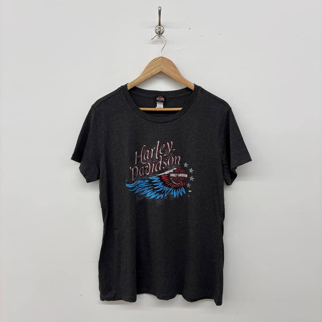 할리데이비슨 차콜 반팔 티셔츠 여성 XL 상품이미지1