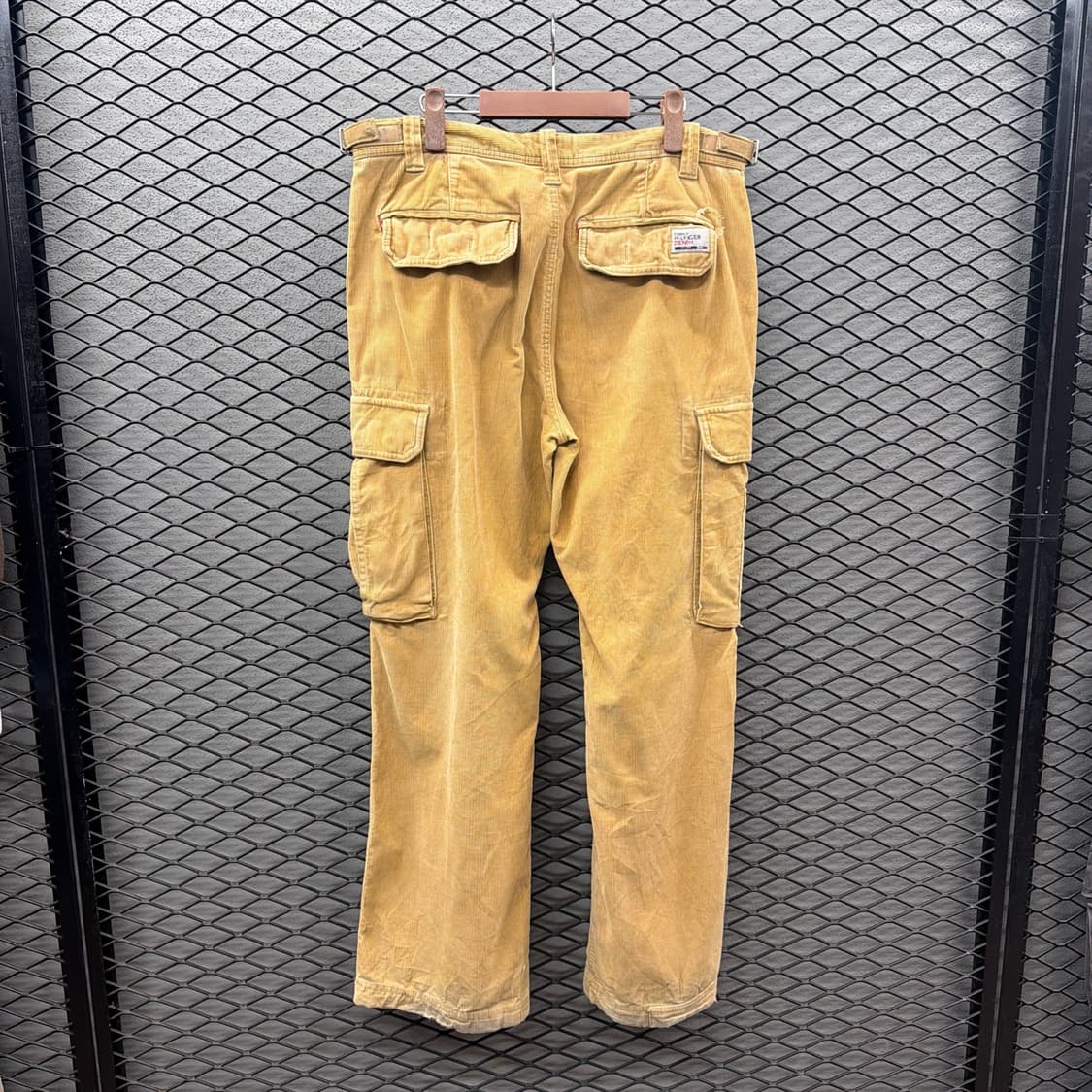 타미힐피거 코듀로이 워크팬츠 카고포켓 비조 디테일 카멜 상품이미지4