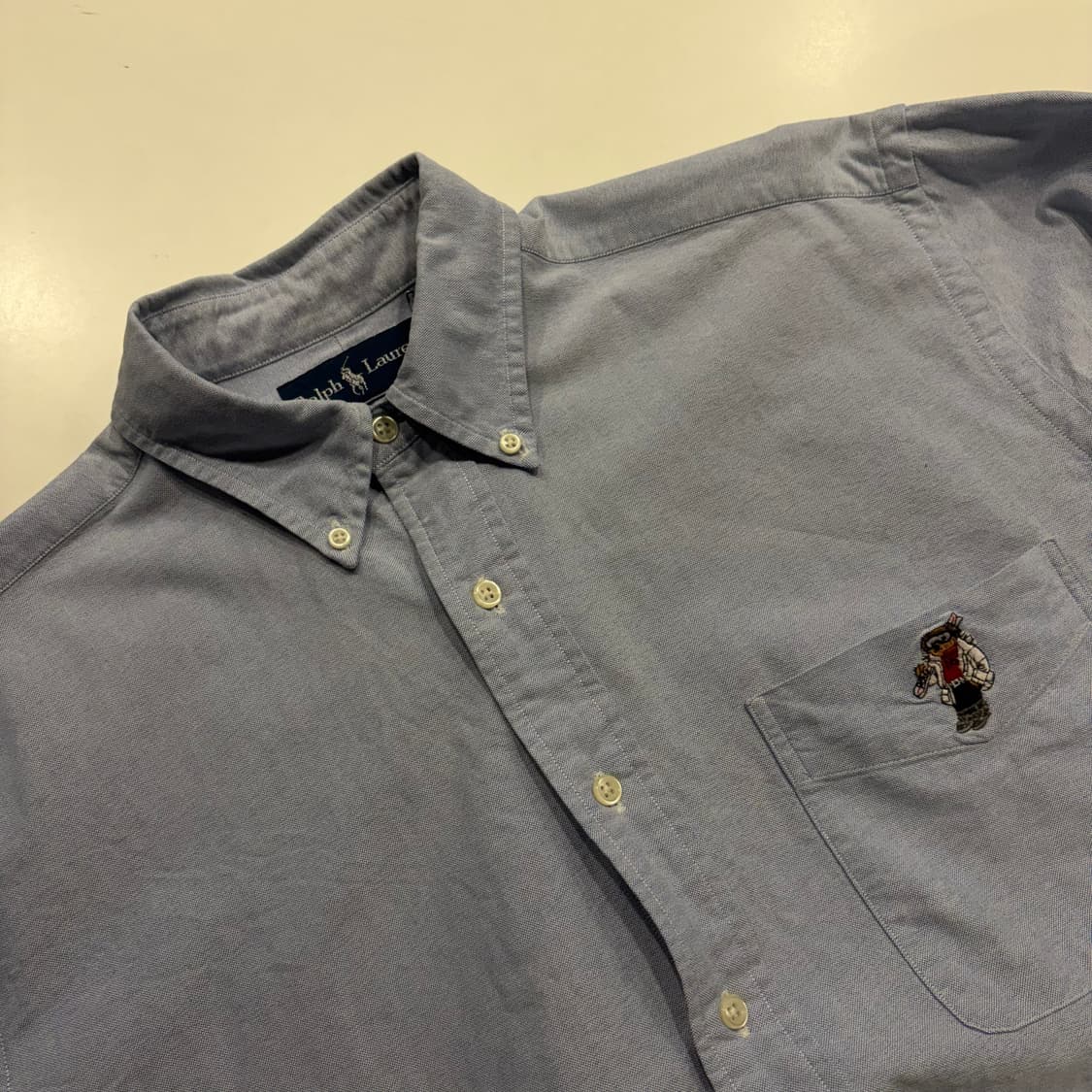 [M] 폴로랄프로렌 곰돌이 코튼 포켓 셔츠 스카이블루 C408 상품이미지3