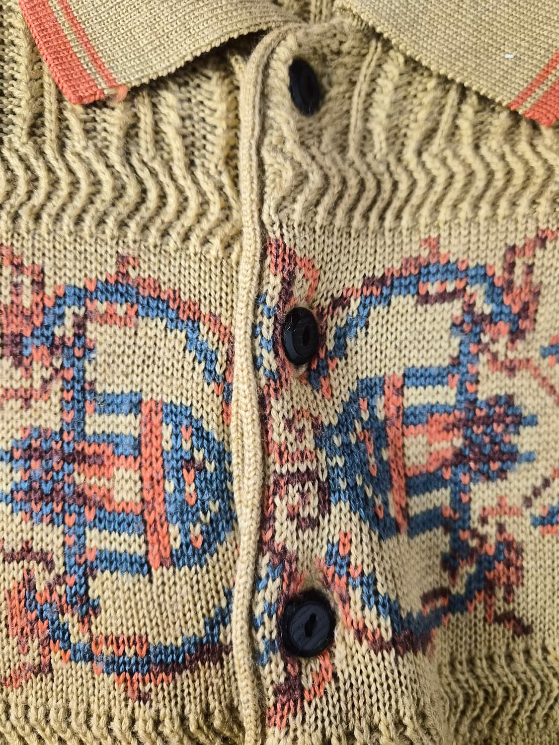 100) 빈티지 카라 니트 팝니다 상품이미지3