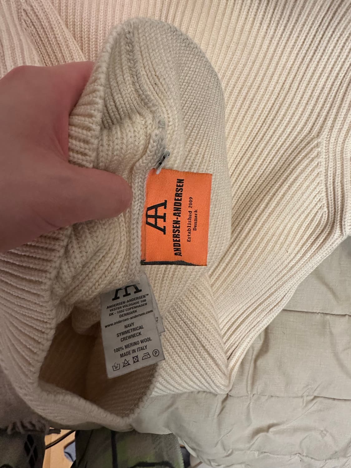 안데르센 안데르센 터틀넥 아이보리 M 상품이미지3