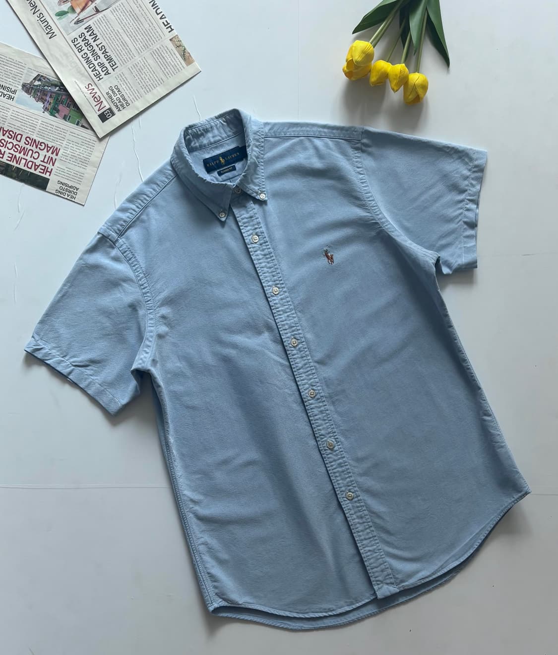 Polo 폴로랄프로렌 옥스포드 반팔 셔츠 상품이미지1