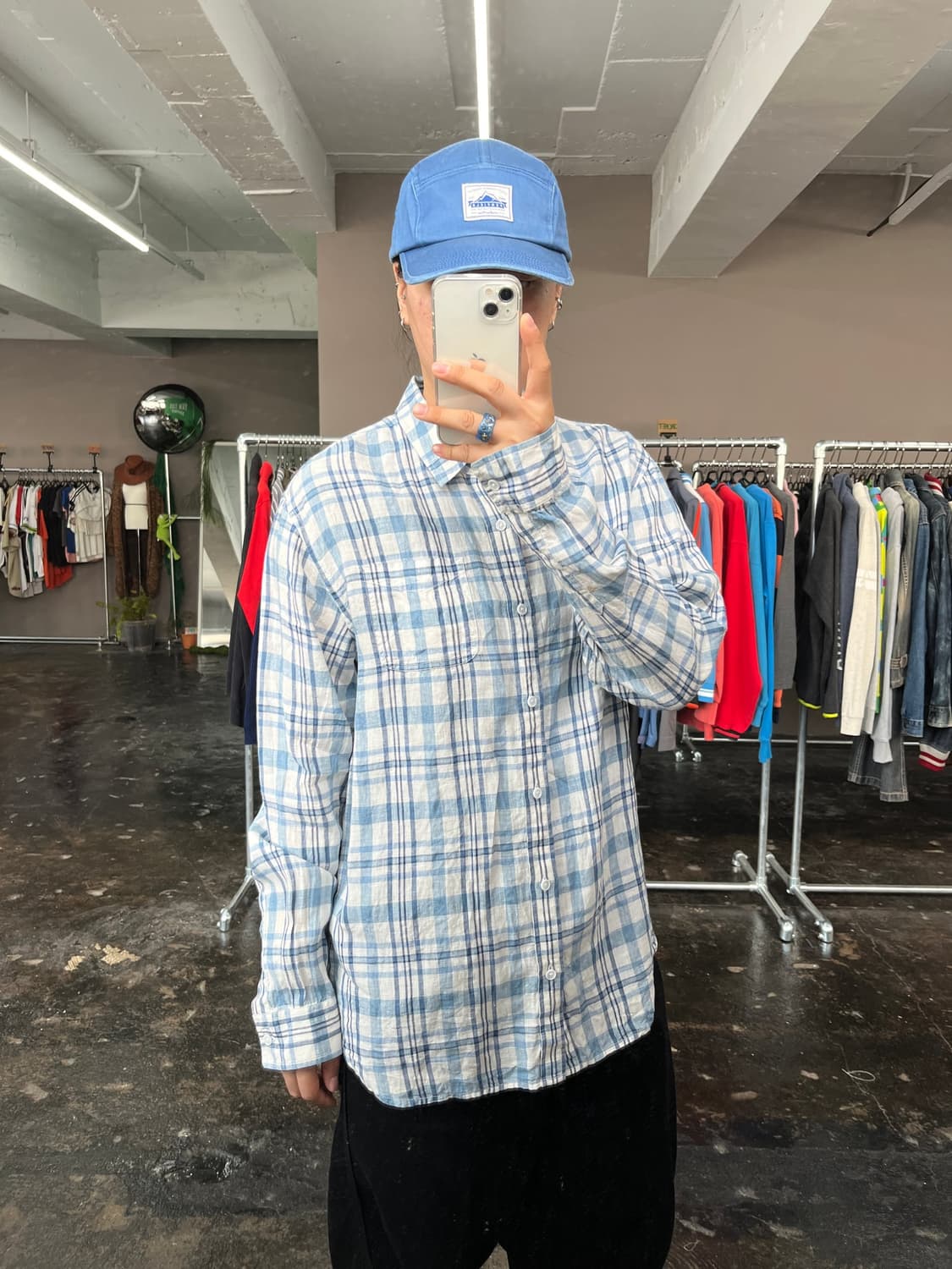 버커루 마원단 체크 셔츠 상품이미지1