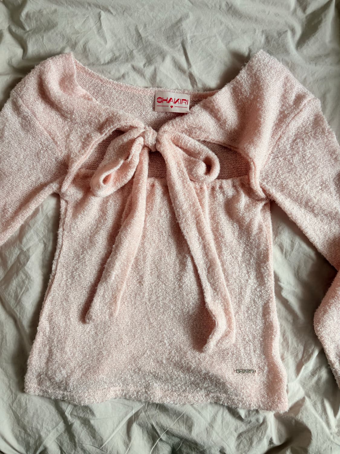 [미발매 제품] 샤키리 리본 니트 상품이미지3