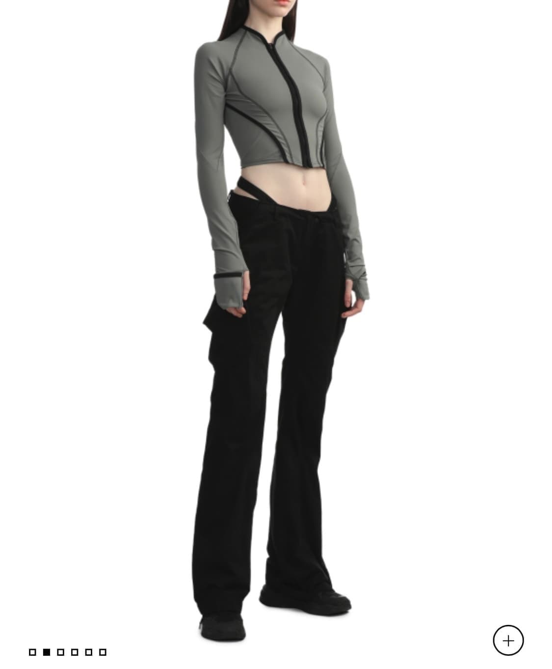 slashed zip top  상품이미지1