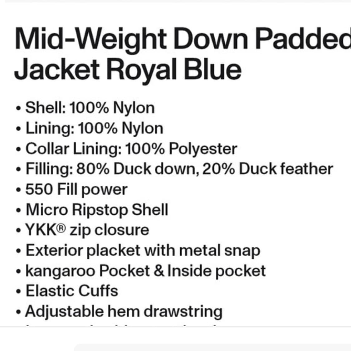 mid-weight down padded jacket 상품이미지7