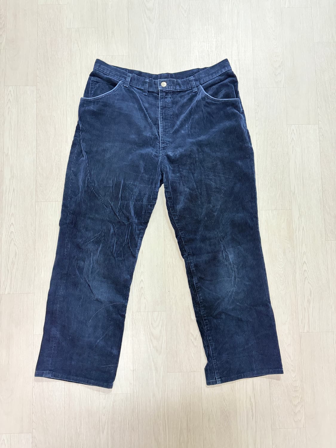 8-90s 랭글러 코듀로이 팬츠 네이비 38 상품이미지5