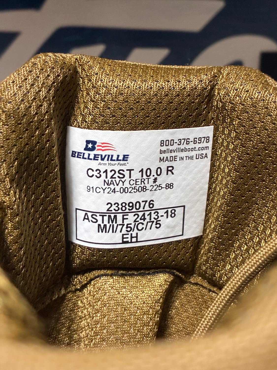 미군 군화 베르빌/ (280mm)/ 안전화 작업화 스틸토 상품이미지5