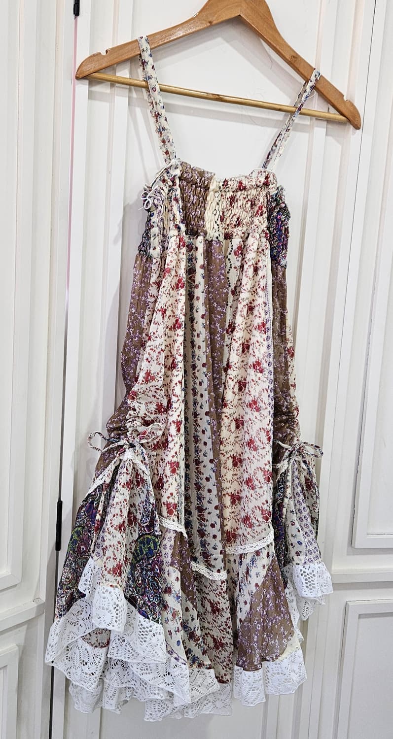 플라워 패치워크 레이스원피스 상품이미지8