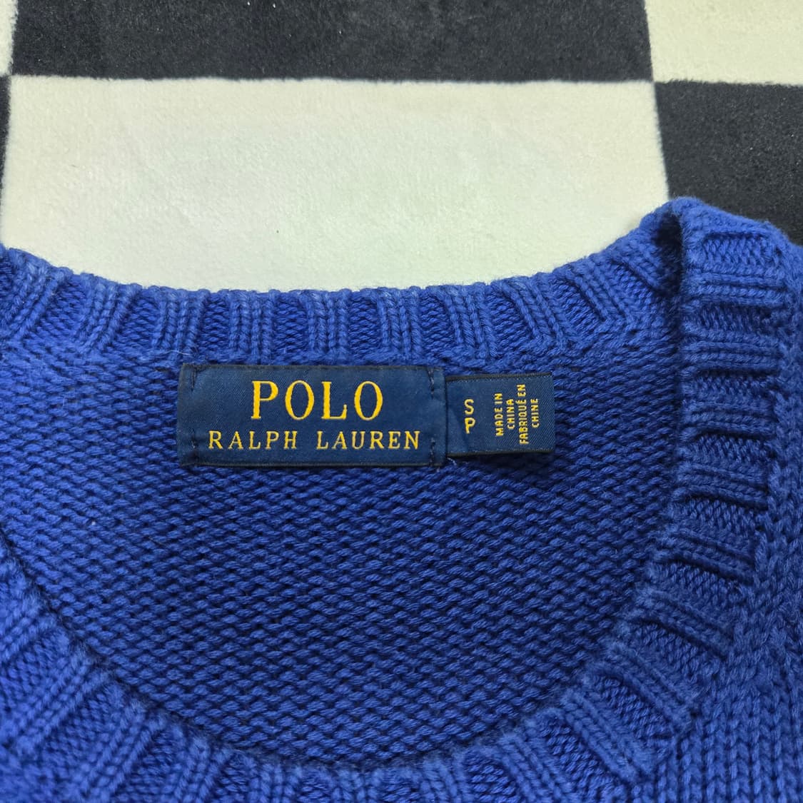 S 폴로랄프로렌 스펠아웃 니트 블루 상품이미지3