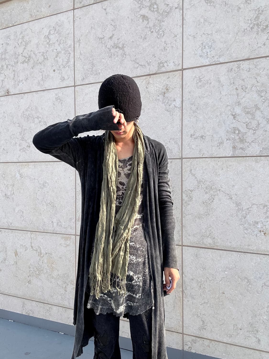 3. Khaki Grunge scarf 2.5 상품이미지1